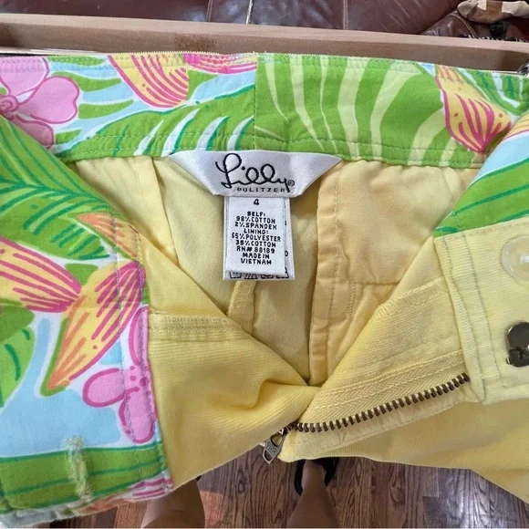 NWT 🍋 Lilly Pulitzer Lemon Sorbet Color Size 4. Cotton Corduroy super soft - Picture 4 of 10